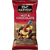 Nut Harvest Nut & Chocolate Mix Plastic Bag - 2.25 Oz - Image 1