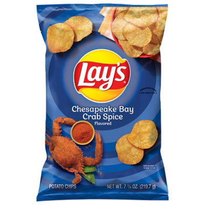 Lays Chesapeake Crab Spice Potato Chips Plastic Bag - 7.75 Oz - Image 1