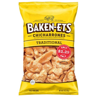 Baken-Ets Regular Pork Skins Plastic Bag - 3 Oz - Image 3