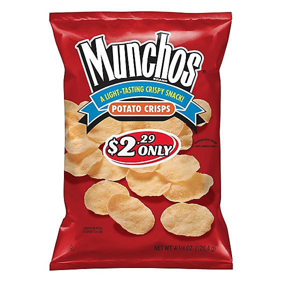 Munchos Potato Crisps Bag - 4.25 Oz