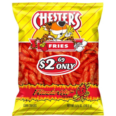 CHESTERS Fries Flamin Hot Bag - 5.25 Oz