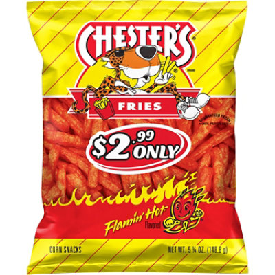 CHESTERS Fries Flamin Hot Bag - 5.25 Oz - Image 1