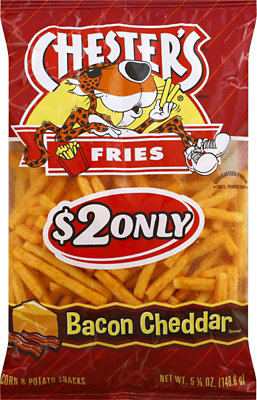 CHESTERS Potato Sticks Bacon Cheddar - 5.25 Oz