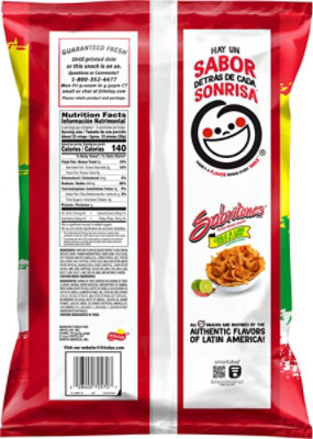 Sabritones Chile & Lime Puffed Wheat Snacks Plastic Bag - 4 Oz - Image 6