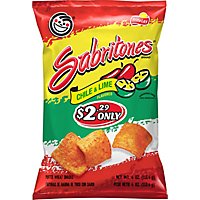 Sabritones Chile & Lime Puffed Wheat Snacks Plastic Bag - 4 Oz - Image 2