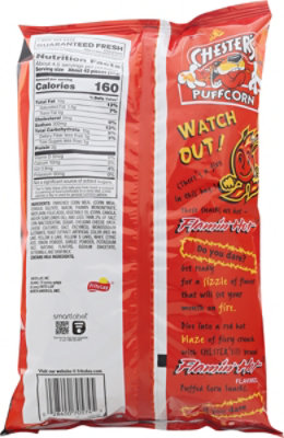 CHESTERS Puffcorn Flamin Hot - 4.25 Oz - Image 6