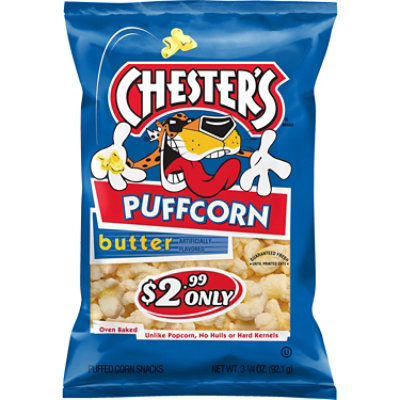 Chesters Puffcorn Butter Puffered Corn - 3.25 Oz