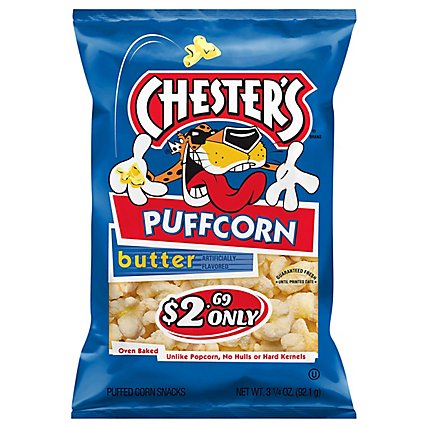 Chesters Puffcorn Butter Puffered Corn - 3.25 Oz - Image 2