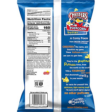 Chesters Puffcorn Butter Puffered Corn - 3.25 Oz - Image 5