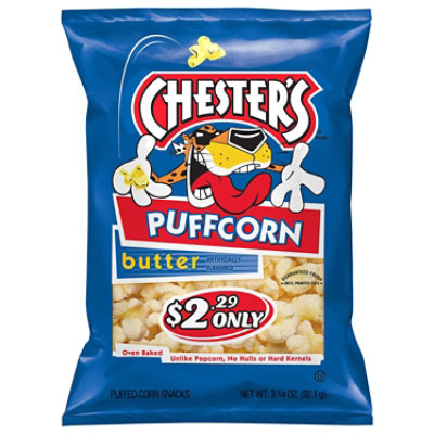 Chesters Puffcorn Butter Puffered Corn - 3.25 Oz - Image 1