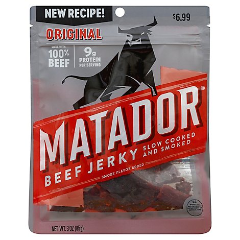Matador Original Beef Jerky 3 Ounce Plastic Bag - 3 Oz