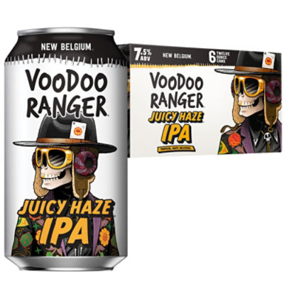 New Belgium Brewing Voodoo Ranger Juicy Haze IPA Beer 7.5% ABV Cans - 6-12 Oz - Image 3