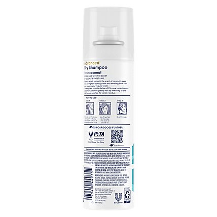 Dove Care Between Washes Dry Shampoo Fresh Coconut - 5 Oz - Image 3