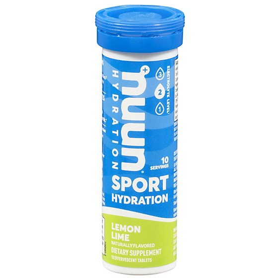 Nuun Sport Hydration Tablets Lemon Lime - 10 Count