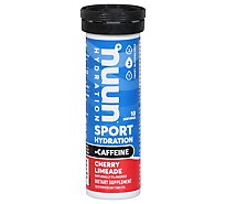 Nuun Sport + Caffeine Hydration Tablets Cherry Limeade - 10 Count