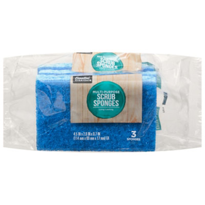 Signature Home Sponges Scrubber No Scratch Handy Size - 3 Count - Image 3