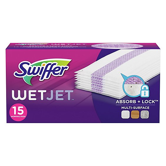Swiffer WetJet Mopping Pads Refill Multi Surface - 15 Count