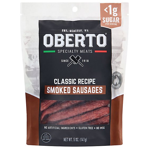 Oberto Smoked Sausages Classic Recipe - 5 Oz