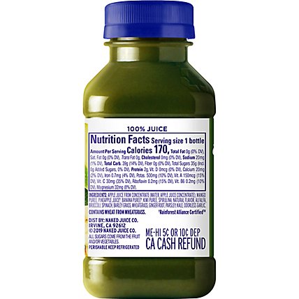Naked Boosted Green Machine Juice Smoothie - 40 Fl. Oz. - Image 3