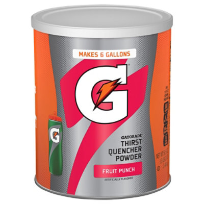 Gatorade 02 Perform Thirst Quencher Fruit Punch Powder Mix Tin 51 Ounce - 50.9 Oz - Image 2
