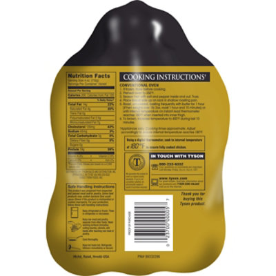 Tyson  Premium Whole Cornish Hen - 18 Oz - Image 2