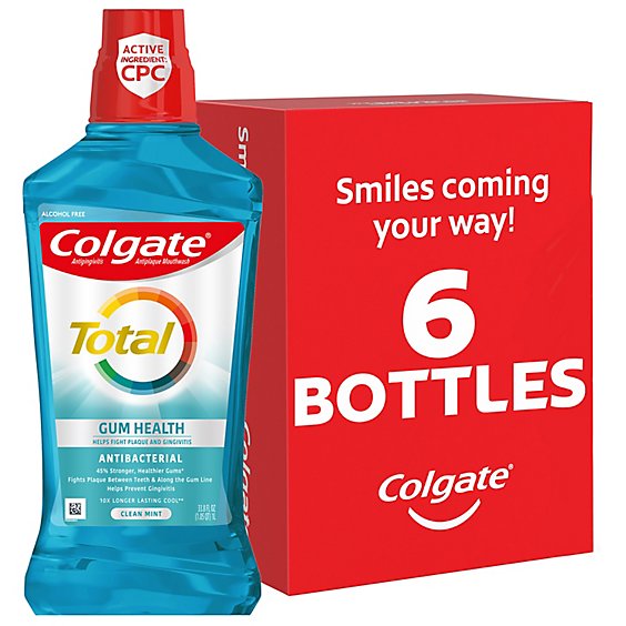 Colgate Mouthwash Gum Health Clean Mint - 33.8 Oz