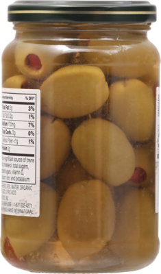 O Organics Olives Green Jumbo Stuffed W Red Pepper - 6.7 Oz - Image 6
