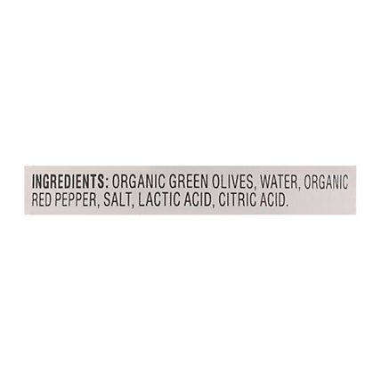 O Organics Olives Green Jumbo Stuffed W Red Pepper - 6.7 Oz - Image 5