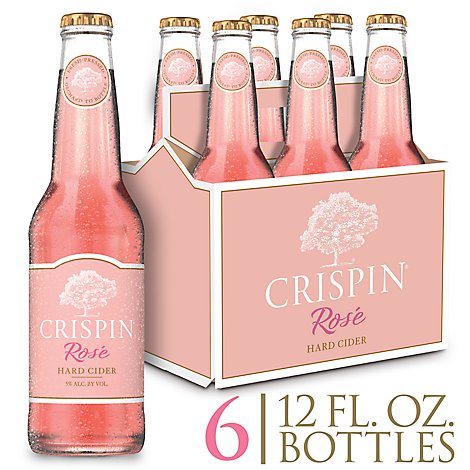 Crispin Rose Hard Cider Bottles 5% ABV - 6-12 Fl. Oz.