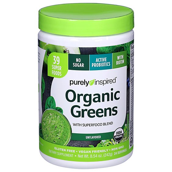 Purely Inspired Powder Organic Greens - 9.88 Oz