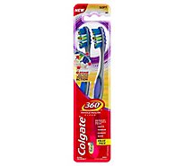 Colgate 360° Advanced 4 Zone Manual Toothbrush Soft - 2 Count