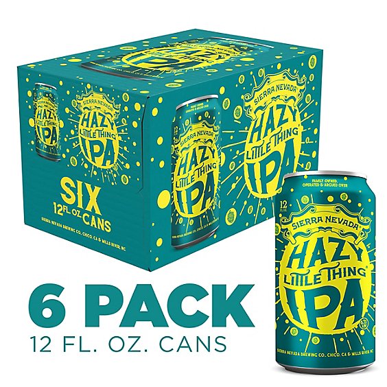 Sierra Nevada Hazy Little Thing IPA Beer In Can - 6-12 Oz