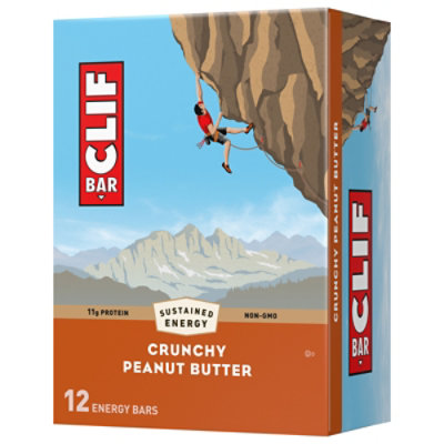 Clif Bar Crnchy Pb Bars 12p - 12 Count - Image 1