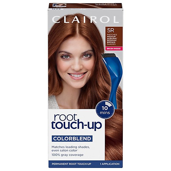 Clairol Root Touch Up Haircolor Permanent Medium Auburn/Reddish Brown 5R - Each