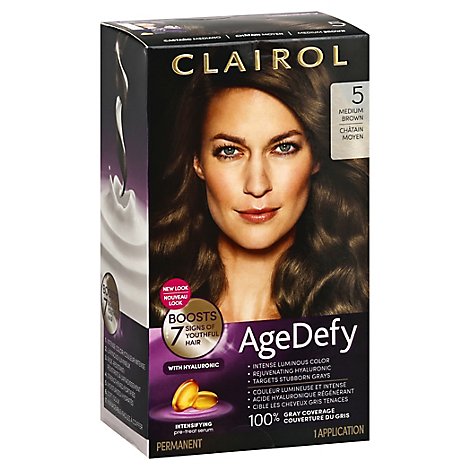 Age Defy Hair Clr Med Brn 5 - Each