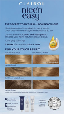 Clairol Nice N Easy Haircolor Permanent Medium Golden Blonde 8G - Each - Image 5