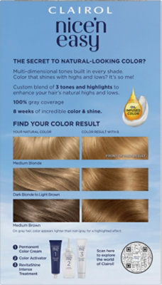 Clairol Nice N Easy Hair Color Permanent Medium Blonde 8 - Each - Image 5