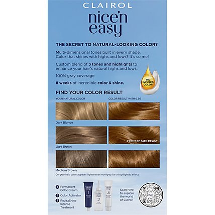 Clairol Nice N Easy Hair Color Permanent Lightest Golden Brown 6.5G - Each - Image 5