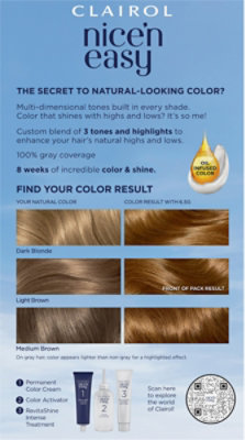 Clairol Nice N Easy Hair Color Permanent Lightest Golden Brown 6.5G - Each - Image 5