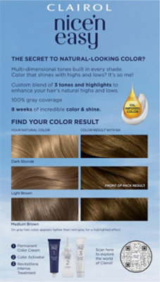 Clairol Nice N Easy Hair Color Permanent Light Ash Brown 6A - Each - Image 5