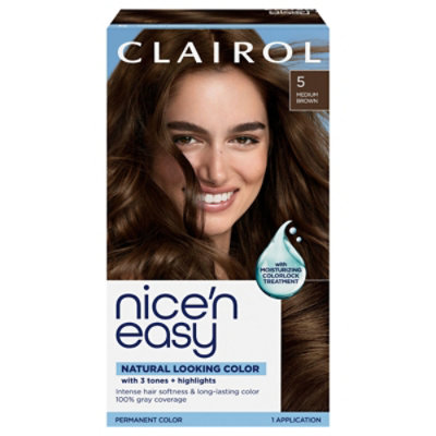 Nice N Easy Hair Clr Ntrl Med Brn 5 - Each