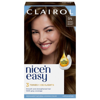 Nice N Easy Hair Clr Ntrl Med Neutral Brn 5n - Each - Image 3