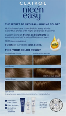 Clairol Nice N Easy Haircolor Permanent Medium Golden Brown 5G - Each - Image 5