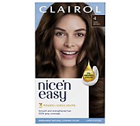 Clairol Nice N Easy Haircolor Permanent Dark Brown 4 - Each