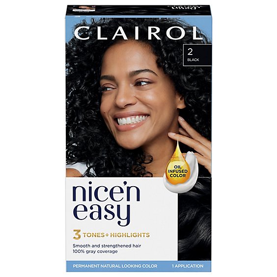 Clairol Nice N Easy Haircolor Permanent Black 2 - Each - Albertsons