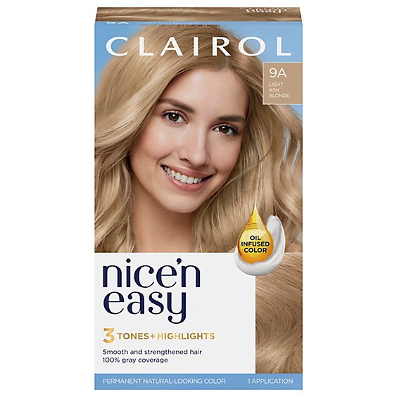 Clairol Nice N Easy Haircolor Permanent Light Ash Blonde 9A - Each