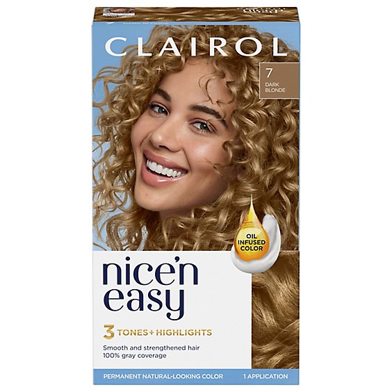 Clairol Nice N Easy Haircolor Permanent Dark Blonde 7 - Each - Carrs