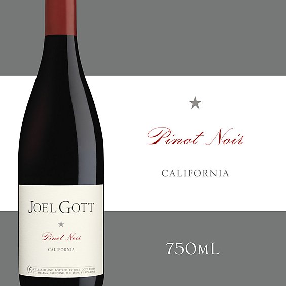 Joel Gott California Pinot Noir Red Wine Bottle - 750 Ml