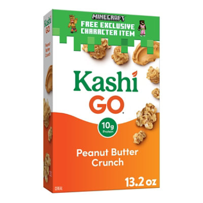 Kashi GO Vegan Protein Peanut Butter Crunch Breakfast Cereal - 13.2 Oz -  Pavilions