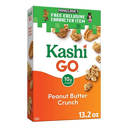 Kashi GO Vegan Protein Peanut Butter Crunch Breakfast Cereal - 13.2 Oz - Image 1